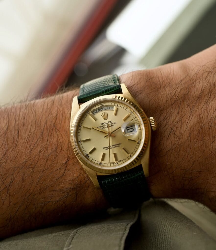 Rolex secondo polso Daydate 18038