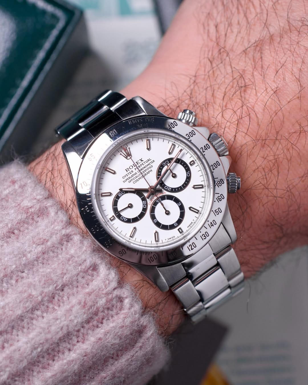 Rolex Daytona 16520 Zenith indossato al polso