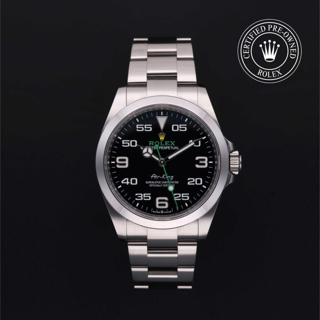 Rolex Air King usato: guida completa per vendita e acquisto 50 Rolex Oyster Perpetual Air King ref. 126900 anno 2023 su sfondo nero