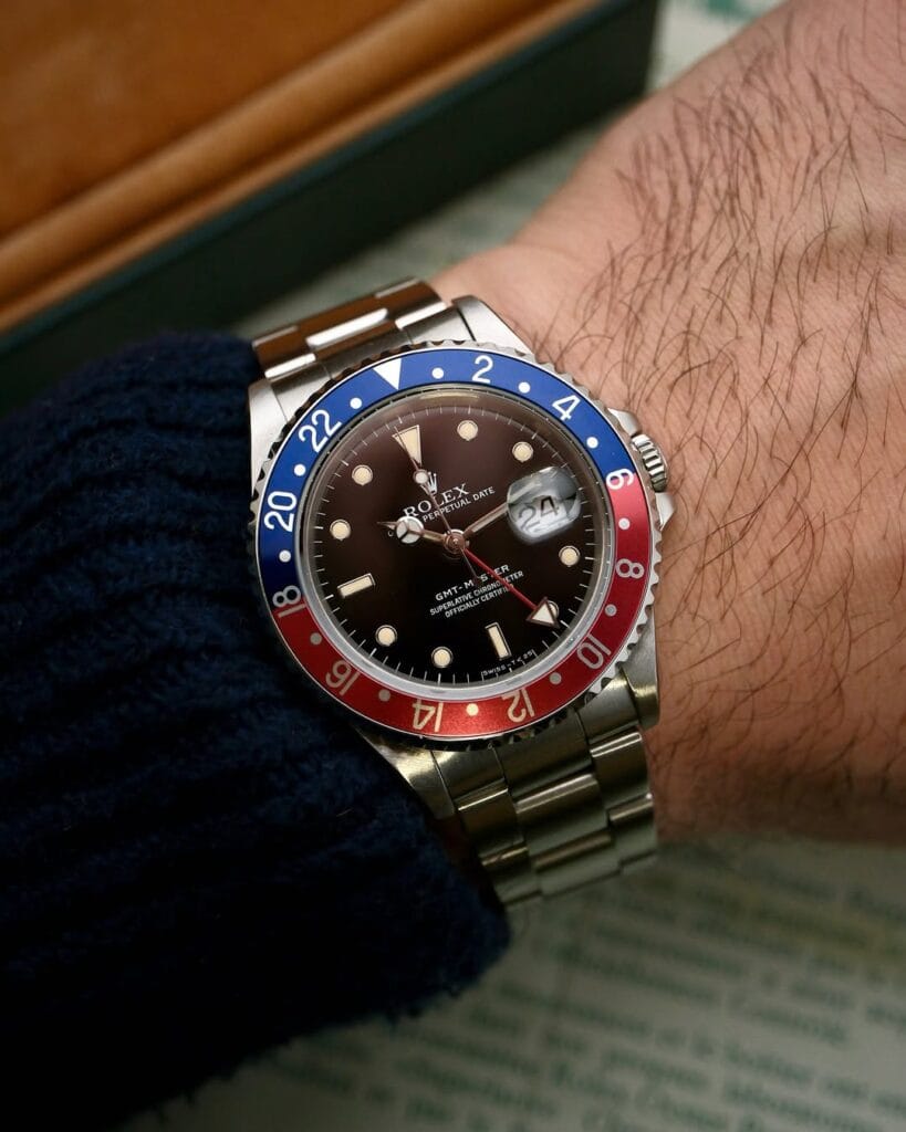 Rolex GMT Master 16700 indossato al polso