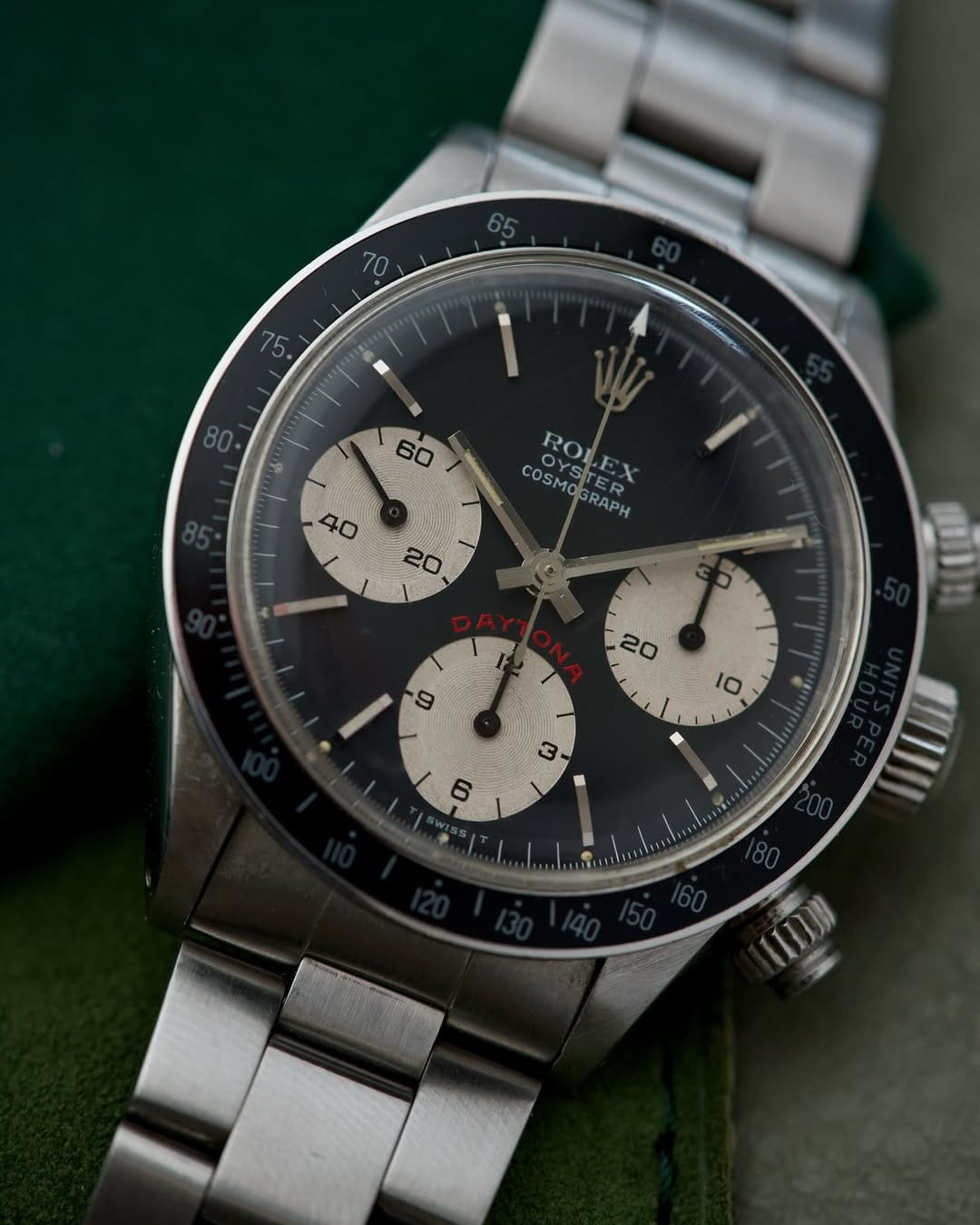 Rolex Daytona Vintage 6263 dettaglio quadrante big red
