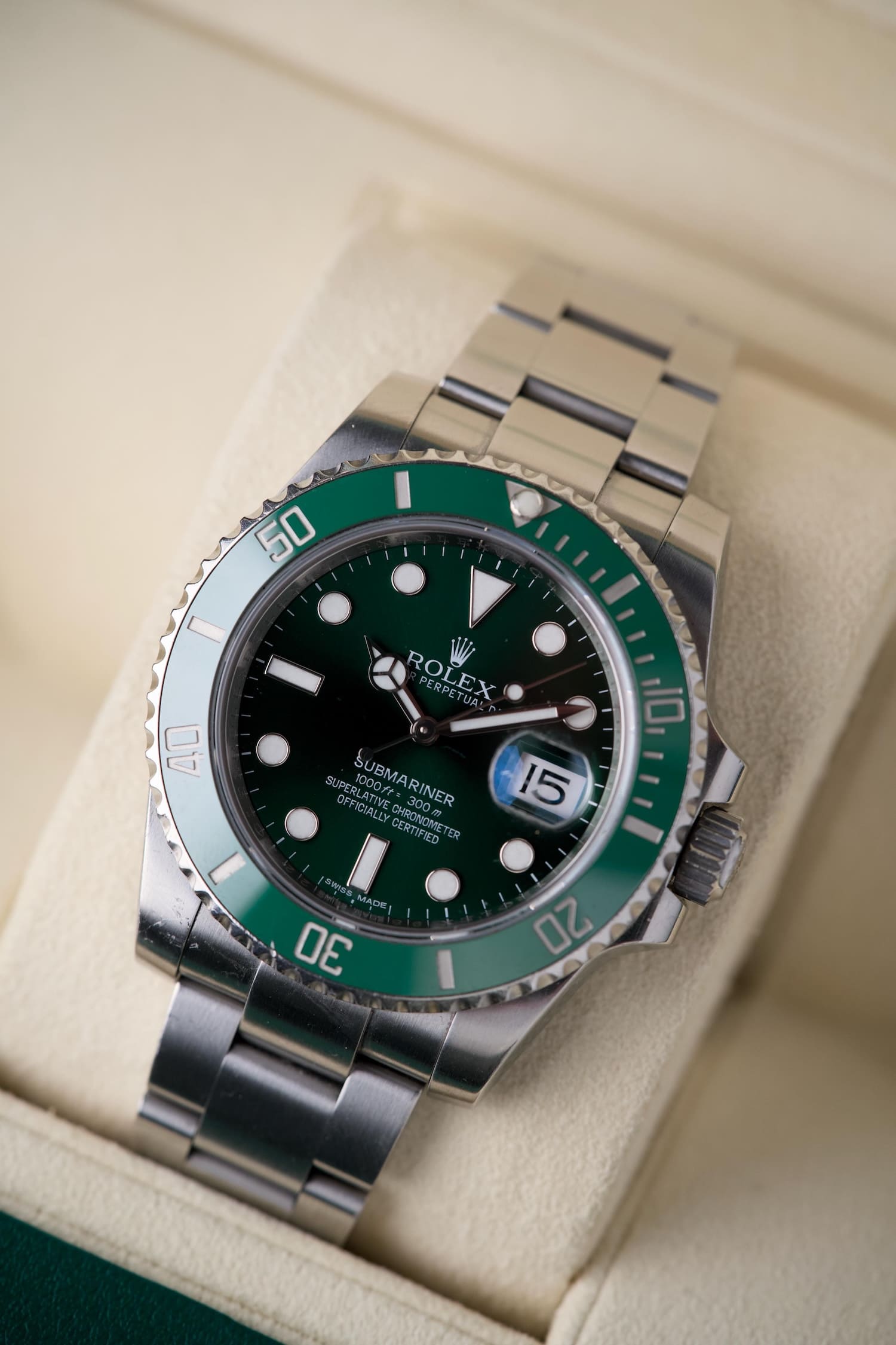 Rolex Hulk con scatola e garanzia