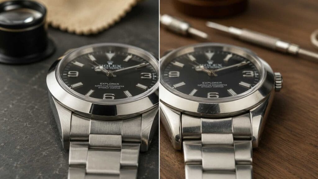 Lucidare il Rolex svaluta? Graffi, pulizia e cosa NON fare (2026) 4 Lucidare Rolex