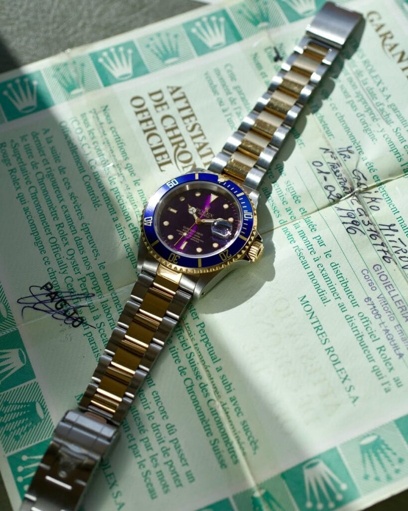 Rolex Bluesy: il Submariner oro-acciaio (16613), storia e valore nel 2026 4 Rolex Bluesy Submariner oro acciaio 16613