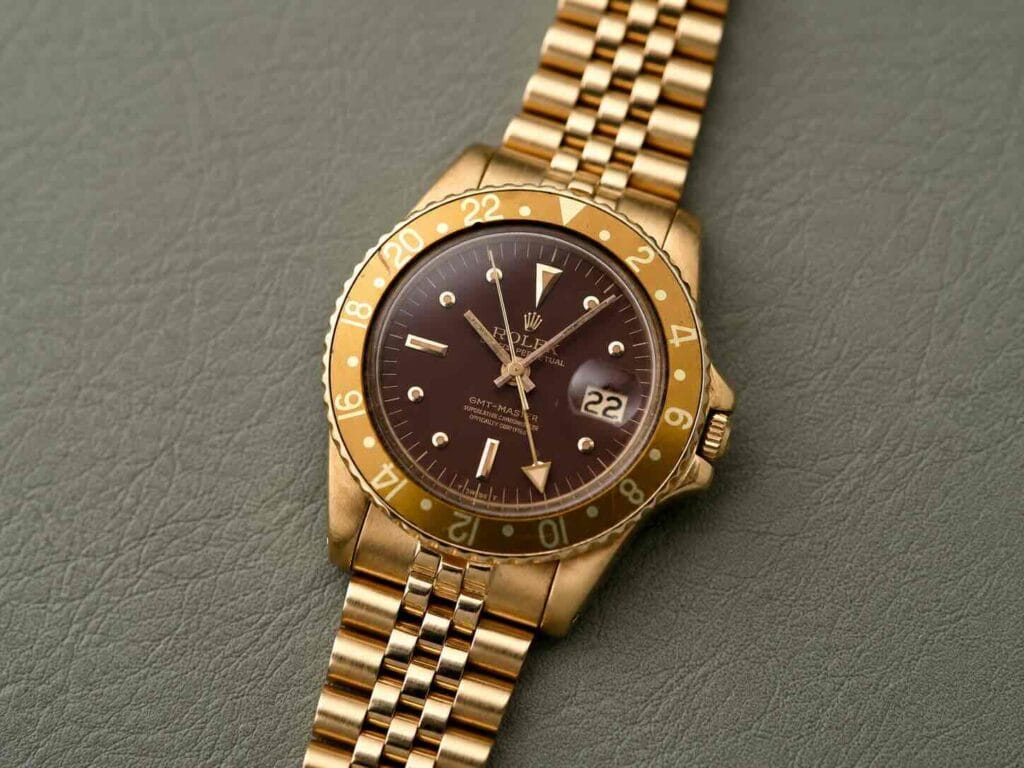 Rolex 1675/8: il GMT-Master "Root Beer" in oro giallo, storia e valore 4 Rolex GMT Master 16758 22Root Beer22