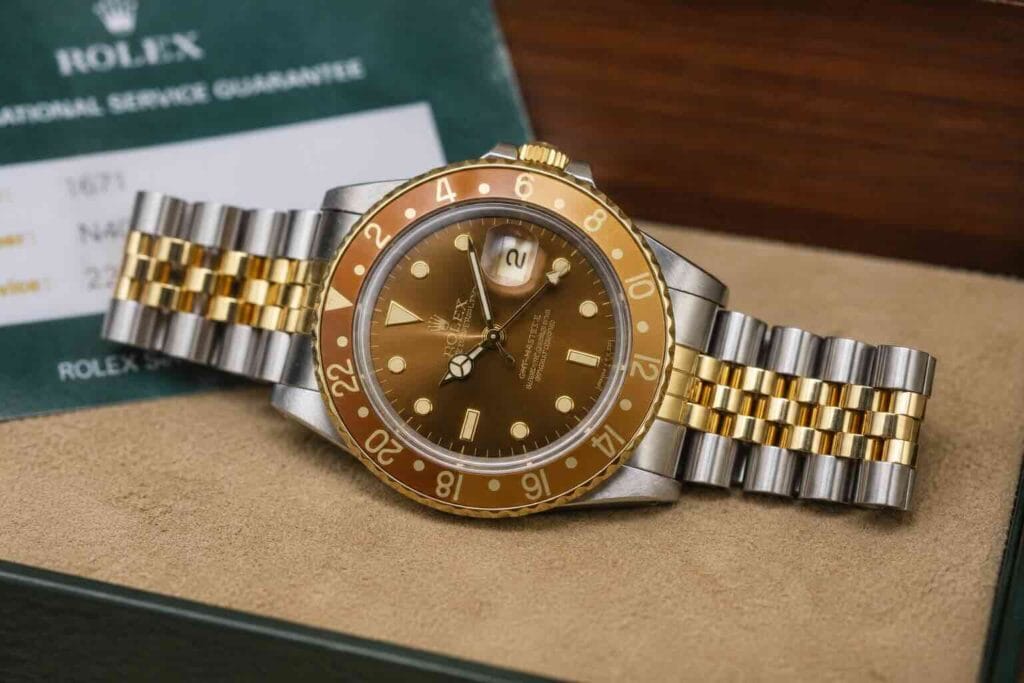 Rolex «occhio di tigre» (Root Beer): il GMT-Master marrone e oro, guida e valore 4 Rolex occhio di tigre GMT Master II