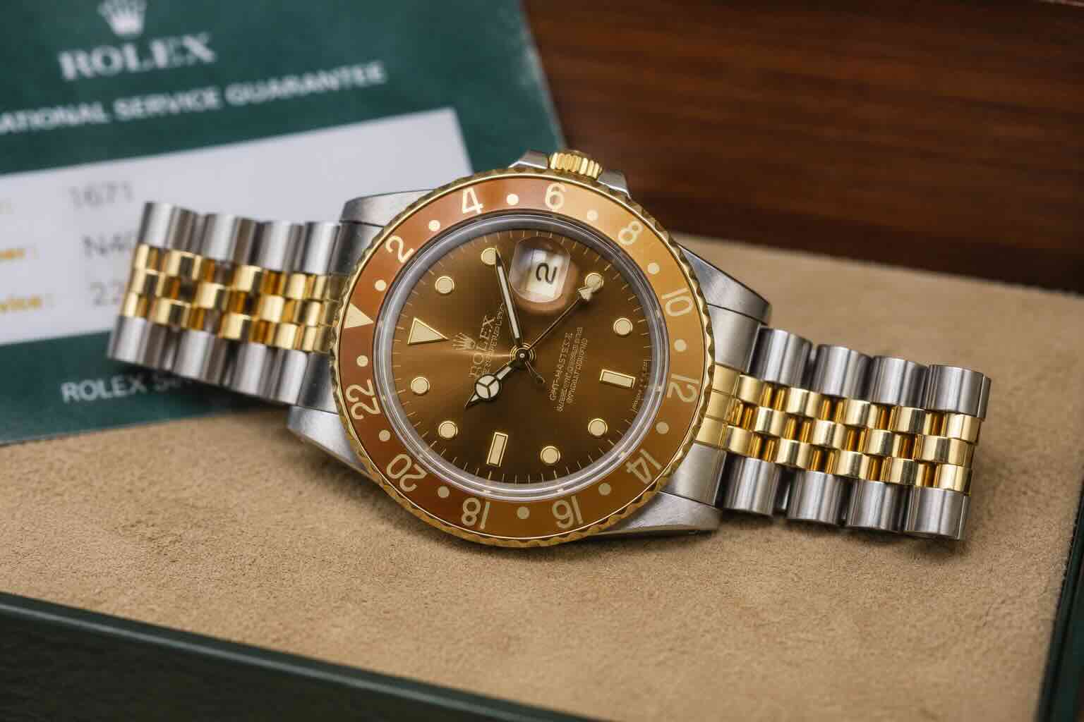 Rolex «occhio di tigre» (Root Beer): il GMT-Master marrone e oro, guida e valore 3 Rolex occhio di tigre GMT Master II