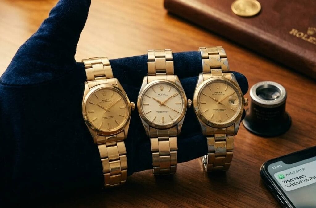Rolex placcato oro: esiste davvero? Pieno, gold shell o falso 4 Serie di 3 Rolex: oro massiccio, Gold Shell vintage, placcatura contraffatta
